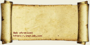 Isak Janjić vizit kartica